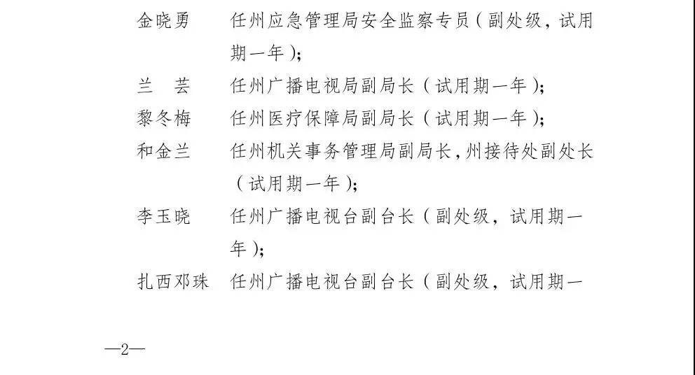 卡贡乡最新人事任命