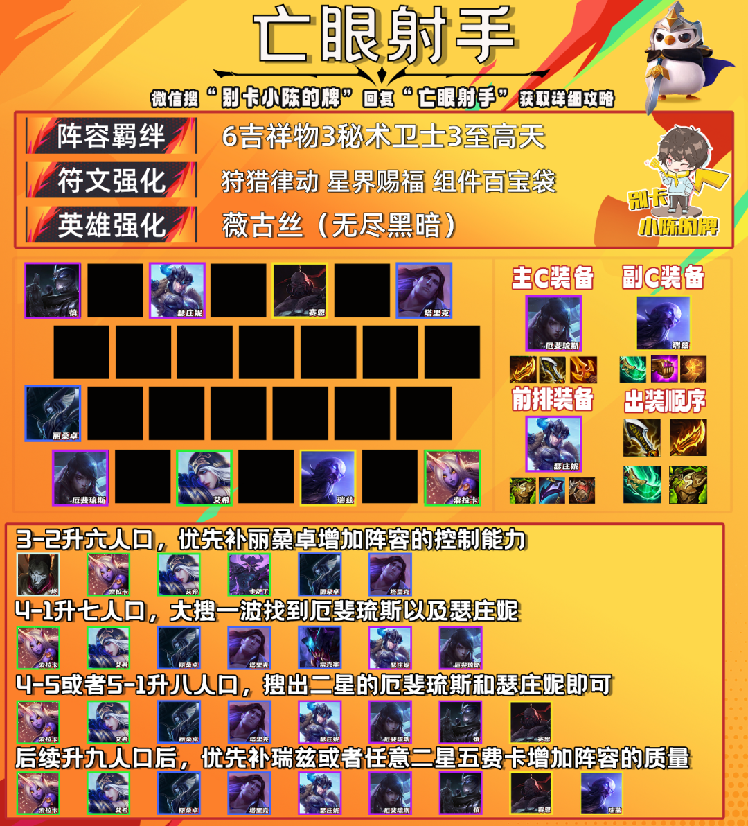 云顶之弈最新神射手阵容，征服战场的新力量