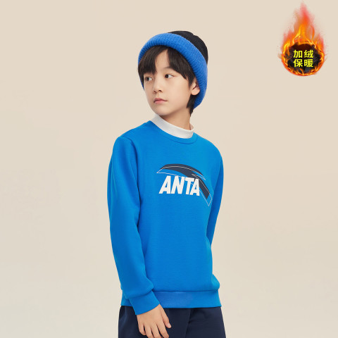 安踏儿童卫衣新款，时尚舒适完美融合