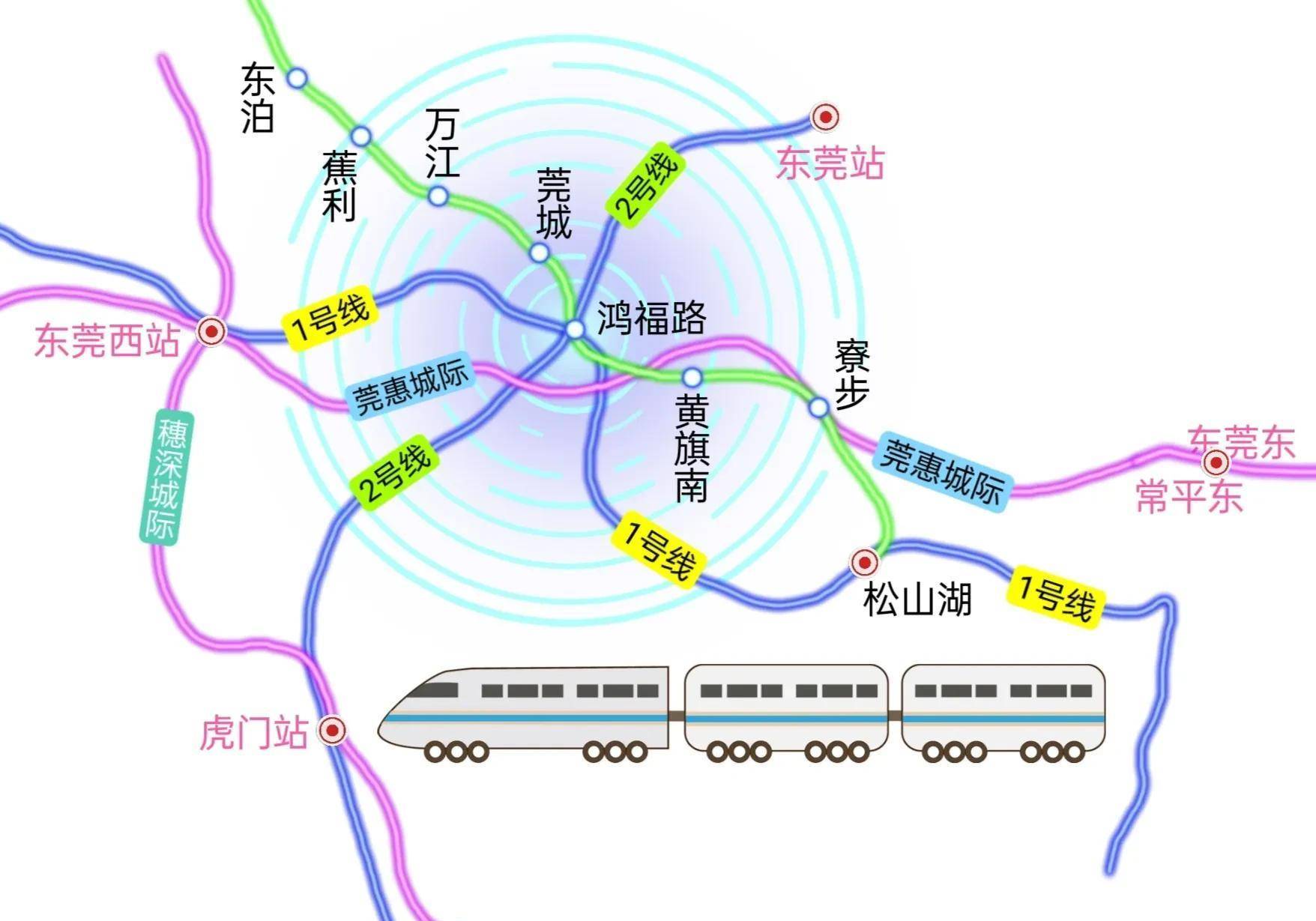 东莞高铁线路图最新概览